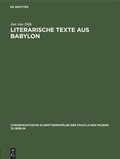 Cover: Literarische Texte aus Babylon - De Gruyter
