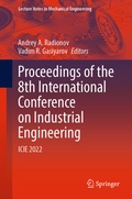 Cover: Proceedings of the 8th International Conference on Industrial Engineering - Springer