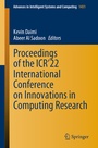 Cover: Proceedings of the ICR'22 International Conference on Innovations in Computing Research - Springer