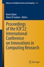 Cover: Proceedings of the ICR'22 International Conference on Innovations in Computing Research - Springer