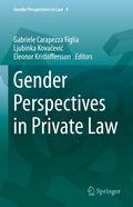 Cover: Gender Perspectives in Private Law - Springer