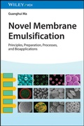 Cover: Novel Membrane Emulsification - Wiley-VCH