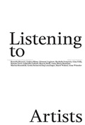 Cover: Listening to Artists - Verlag f&uuml;r Moderne Kunst