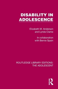 Bild: Disability in Adolescence - Routledge
