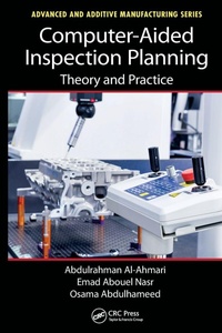 Enlarge image Cover: Computer-Aided Inspection Planning - CRC Press