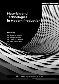 Enlarge image Cover: Materials and Technologies in Modern Production - Trans Tech Publications Ltd