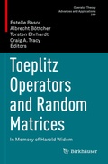 Cover: Toeplitz Operators and Random Matrices - Birkh&auml;user