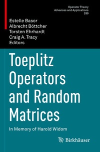 Enlarge image Cover: Toeplitz Operators and Random Matrices - Birkhäuser