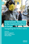 Cover: Governments' Responses to the Covid-19 Pandemic in Europe - Palgrave Macmillan