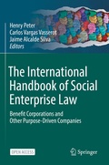 Cover: The International Handbook of Social Enterprise Law - Springer