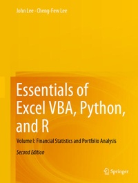 Enlarge image Cover: Essentials of Excel VBA, Python, and R - Springer