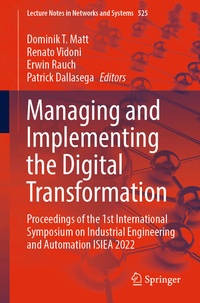 Enlarge image Cover: Managing and Implementing the Digital Transformation - Springer