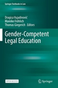 Cover: Gender-Competent Legal Education - Springer
