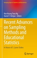 Cover: Recent Advances on Sampling Methods and Educational Statistics - Springer