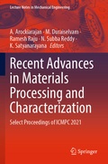 Cover: Recent Advances in Materials Processing and Characterization - Springer