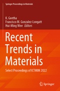 Cover: Recent Trends in Materials - Springer