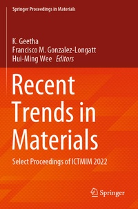 Enlarge image Cover: Recent Trends in Materials - Springer
