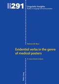 Cover: Evidential verbs in the genre of medical posters - Peter Lang Verlag
