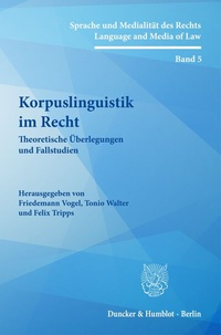 Abbildung von: Korpuslinguistik im Recht. - Duncker & Humblot