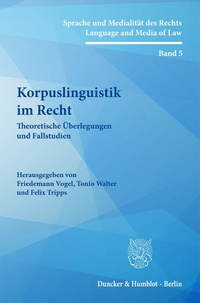 Abbildung von: Korpuslinguistik im Recht. - Duncker & Humblot
