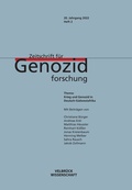 Cover: Zeitschrift f&uuml;r Genozidforschung. 20. Jg. 2022, Heft 2 - Velbr&uuml;ck