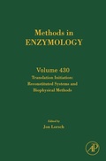 Cover: Translation Initiation: Reconstituted Systems and Biophysical Methods - Academic Press