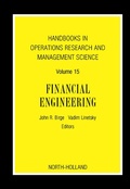 Cover: Handbooks in Operations Research and Management Science - Elsevier