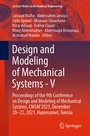 Cover: Design and Modeling of Mechanical Systems - V - Springer