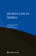 Cover: Sports Law in Serbia - Kluwer Law International