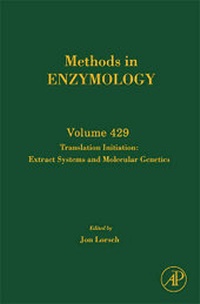 Enlarge image Cover: Translation Initiation: Extract Systems and Molecular Genetics: Volume 429 - Academic Press
