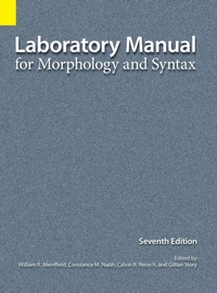 Enlarge image Cover: Laboratory Manual for Morphology and Syntax, 7th Edition - Sil International, Global Publishing