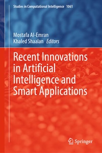 Enlarge image Cover: Recent Innovations in Artificial Intelligence and Smart Applications - Springer