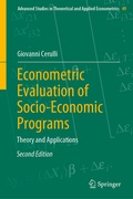 Cover: Econometric Evaluation of Socio-Economic Programs - Springer