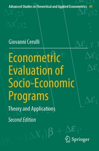 Enlarge image Cover: Econometric Evaluation of Socio-Economic Programs - Springer