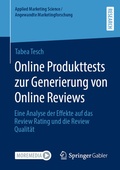 Cover: Online Produkttests zur Generierung von Online Reviews - Springer Gabler