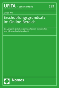 Abbildung von: Erschöpfungsgrundsatz im Online-Bereich - Nomos