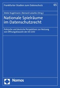 Cover: Nationale Spielr&auml;ume im Datenschutzrecht - Nomos