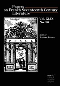 Cover: Papers on French Seventeenth Century Literature Vol. XLIX, No. 96 - Narr Francke Attempto