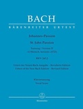 Cover: Johannes-Passion "O Mensch, bewein" BWV 245.2 (Fassung II (1725)) - Baerenreiter-Verlag