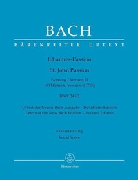 Abbildung von: Johannes-Passion "O Mensch, bewein" BWV 245.2 (Fassung II (1725)) - Baerenreiter-Verlag