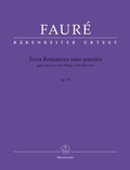 Cover: Trois Romances sans paroles f&uuml;r Klavier op. 17 - Baerenreiter-Verlag