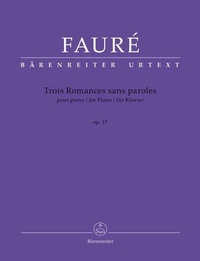 Abbildung von: Trois Romances sans paroles für Klavier op. 17 - Baerenreiter-Verlag