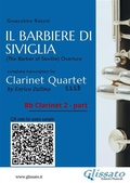 Cover: Bb Clarinet 2 part of "Il Barbiere di Siviglia" for Clarinet Quartet - Glissato Edizioni Musicali