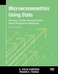 Cover: Microeconometrics Using Stata, Second Edition, Volume I: Cross-Sectional and Panel Regression Models - Stata Press