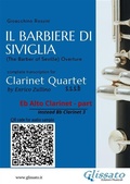 Cover: Eb Alto Clarinet (instead Bb Clarinet 3) part of "Il Barbiere di Siviglia" for Clarinet Quartet - Glissato Edizioni Musicali
