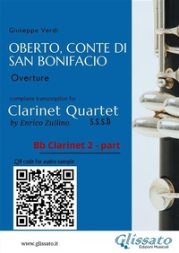 Abbildung von: Bb Clarinet 2 part of "Oberto, Conte di San Bonifacio" for Clarinet Quartet - Glissato Edizioni Musicali