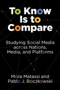 Cover: To Know Is to Compare - MIT Press