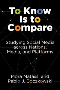 Enlarge image Cover: To Know Is to Compare - MIT Press