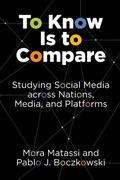 Cover: To Know Is to Compare - MIT Press