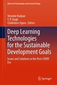 Enlarge image Cover: Deep Learning Technologies for the Sustainable Development Goals - Springer
